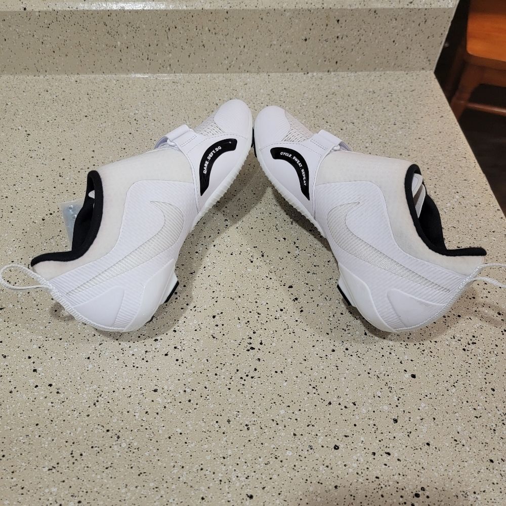 New Women's Nike Superrep Cycle Bike Riding Shoes White CJ0775-100 - W 7.5 - Picture 7 of 10
